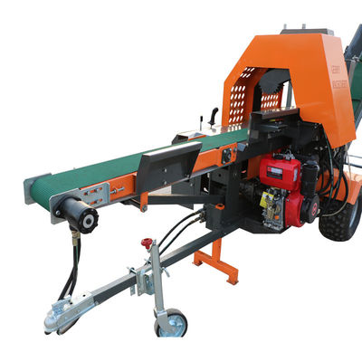 Benzina 15kw Processore a alta velocità di legna da ardere Splitter di legno 30 tonnellate Splitter di legno