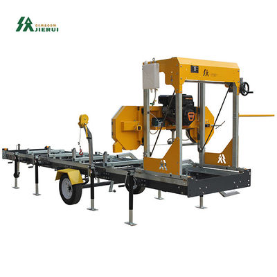 Macchine per taglio del legno segatrice con rimorchio MOQ 1 18HP Manuale Benzina Diesel Benzina