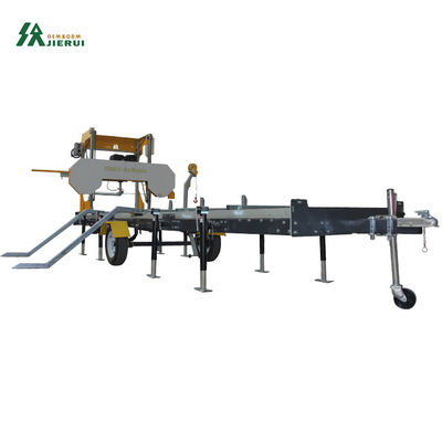 Macchine per taglio del legno segatrice con rimorchio MOQ 1 18HP Manuale Benzina Diesel Benzina