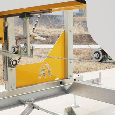 Legno 36 pollici segatrice a fascia con motore elettrico da 7,5 kW e motore da 27 CV