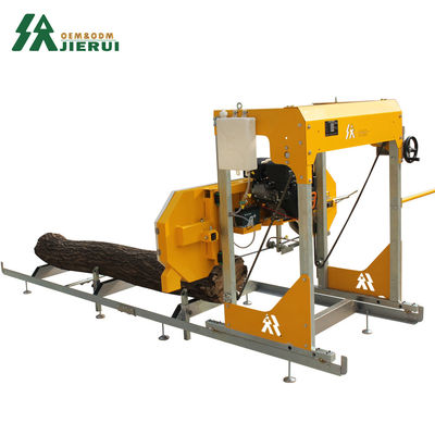Taglio di legno industriale segatura portatile con rimorchio segatura a fascia orizzontale