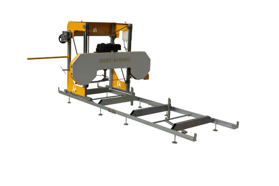 Taglio di legno industriale segatura portatile con rimorchio segatura a fascia orizzontale