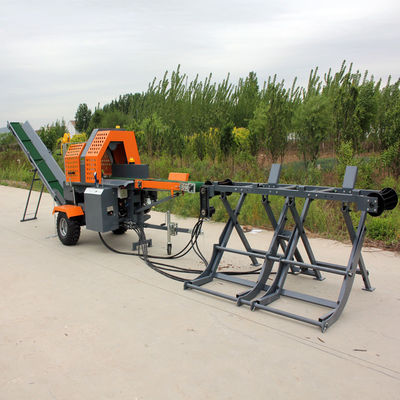 Certificato CE Splitter di tronchi di benzina per macchine forestali Jerry Fire Wood Processor