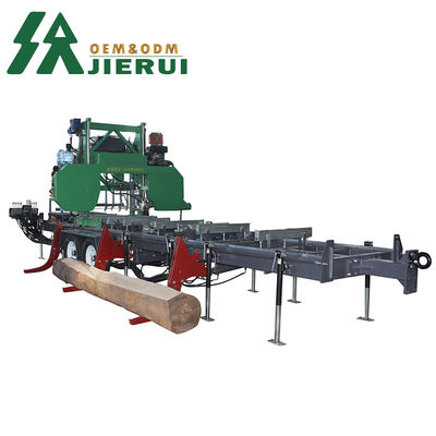 220V/380V 15KW 30hp Portable 36 Inch Horizontal Band Sawmill per la casa Legno e Log Mill