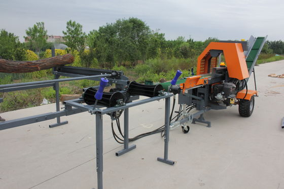 Log Splitter 19 pollici 480 mm Processore di legna elettrica a benzina con pista