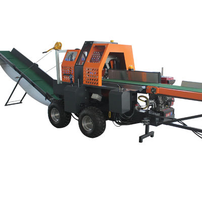 30T Gasoline Log Splitting Wood Cutting Firewood Processor Con Certificazione CE