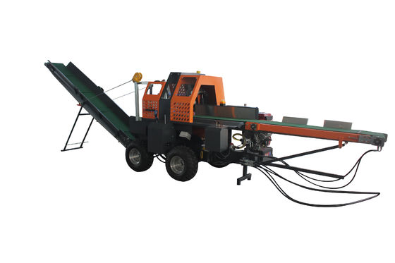 Splitter per tronchi di benzina da 30 t di diametro 600 mm Processore di legna usata per macchine forestali